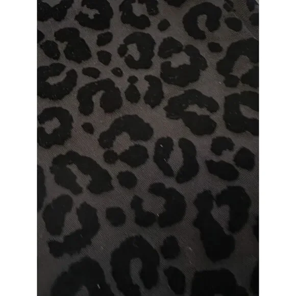 Madewell 9" Mid-Rise Skinny Jeans: Flocked Leopard Animal Edition sz 31 Mob Wife - Picture 9 of 11